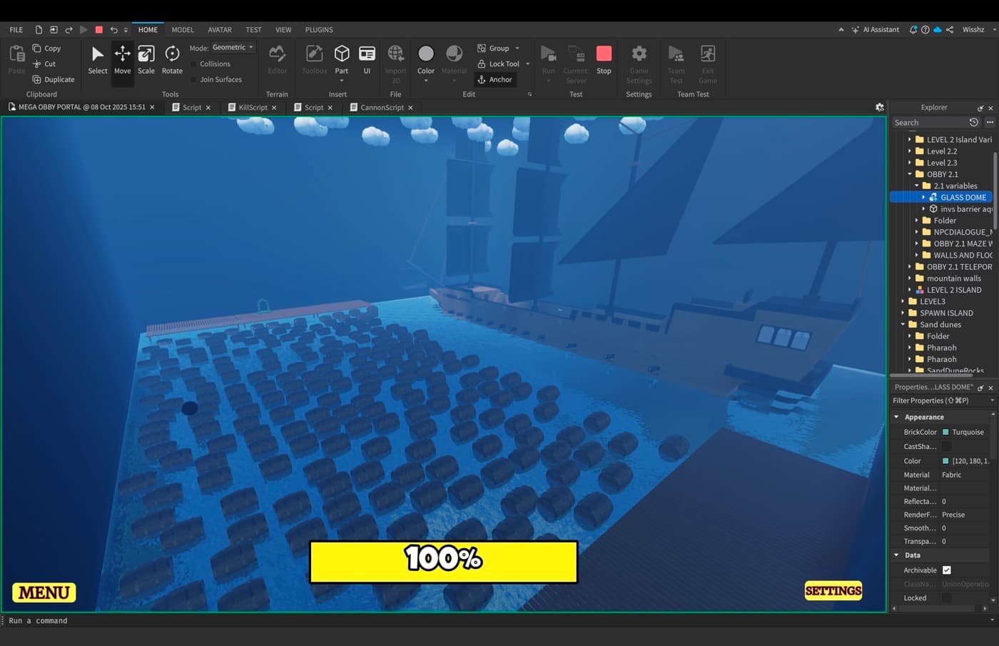 Roblox game development